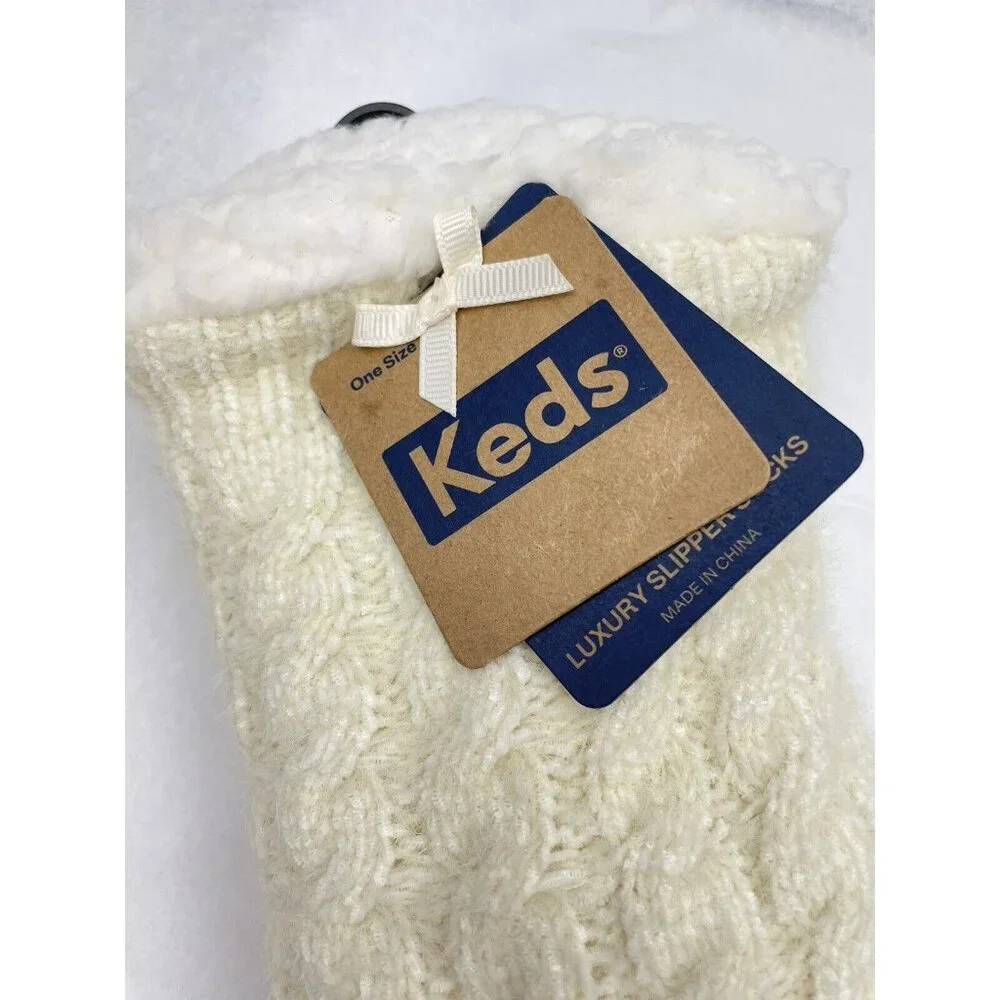 Keds Women Luxury Slipper Socks Warm & Cozy One Size